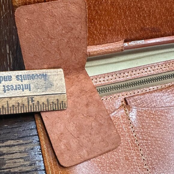 Vintage Pocket Book With Pencil Address book London 100% Pig Skin Wallet - Picture 14 of 16